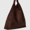 Bolso tote holgado de ante vegano