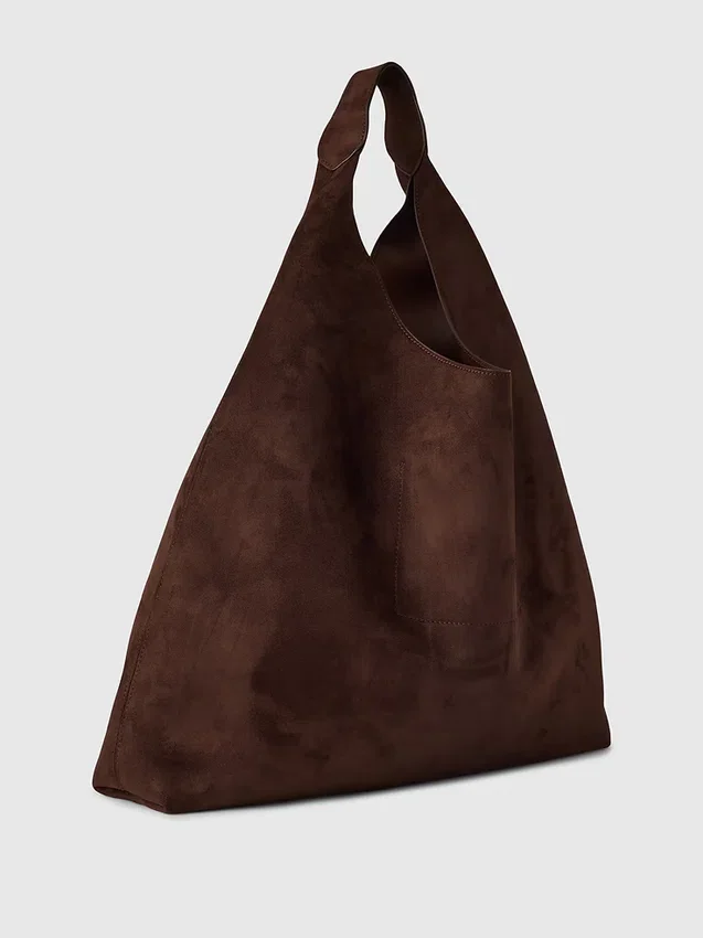Bolso tote holgado de ante vegano