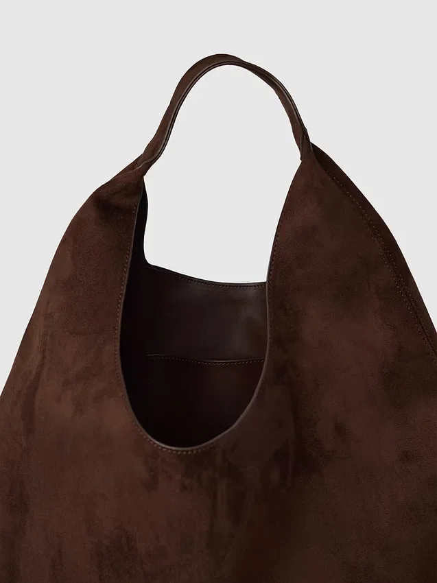 Bolso tote holgado de ante vegano