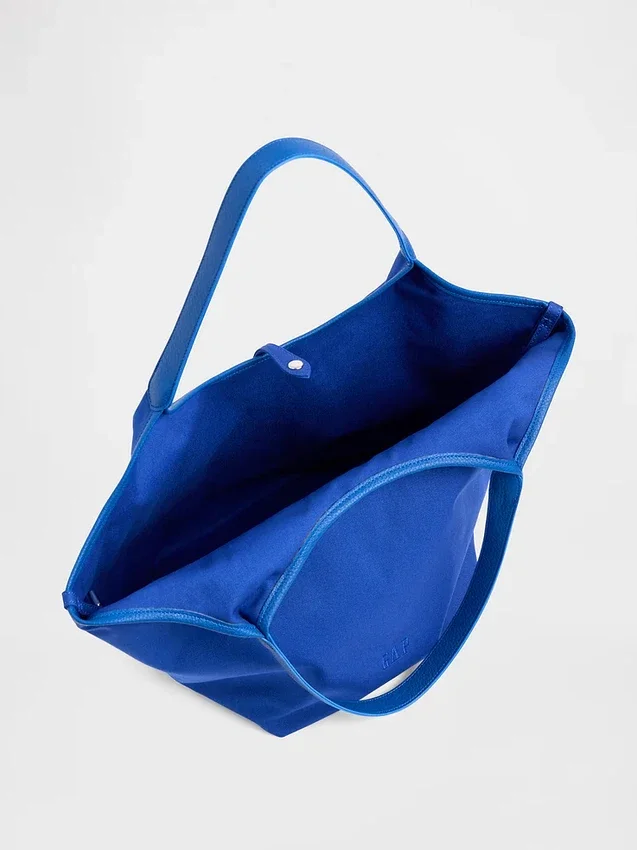 Bolso tote holgado de lona