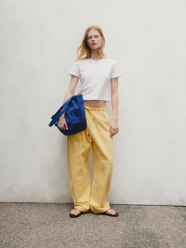Bolso tote holgado de lona