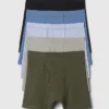 Boxers lisos de algodón elástico orgánico para niños (paquete de 5)