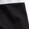 Braguitas cortas de algodón orgánico elástico con logotipo