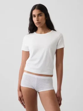 Braguitas cortas de algodón orgánico elástico supersuave