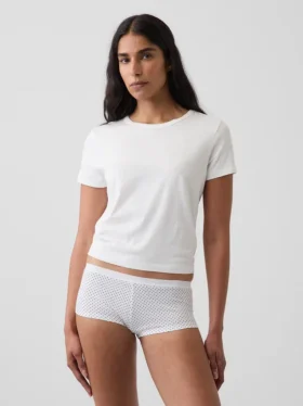 Braguitas cortas de algodón orgánico elástico supersuave