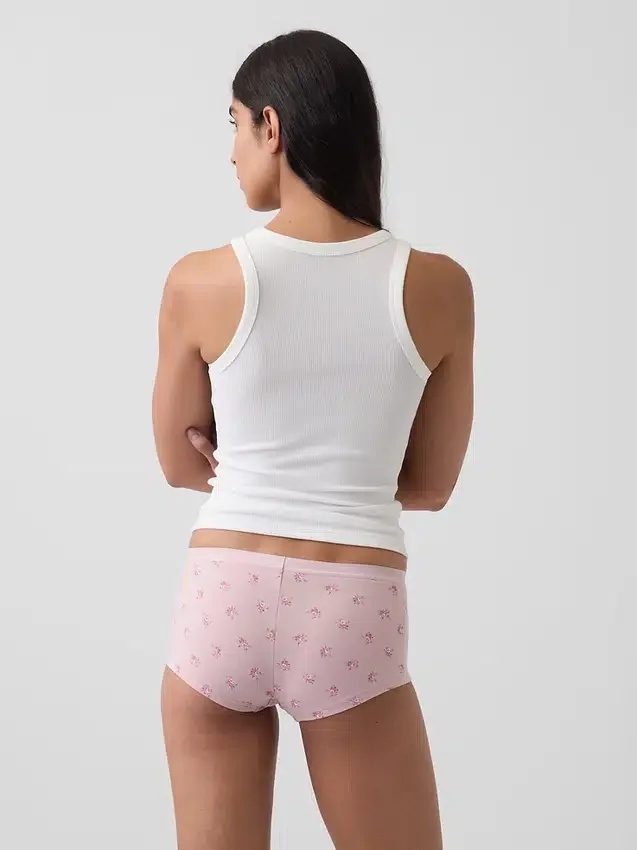Braguitas cortas de algodón orgánico elástico supersuave