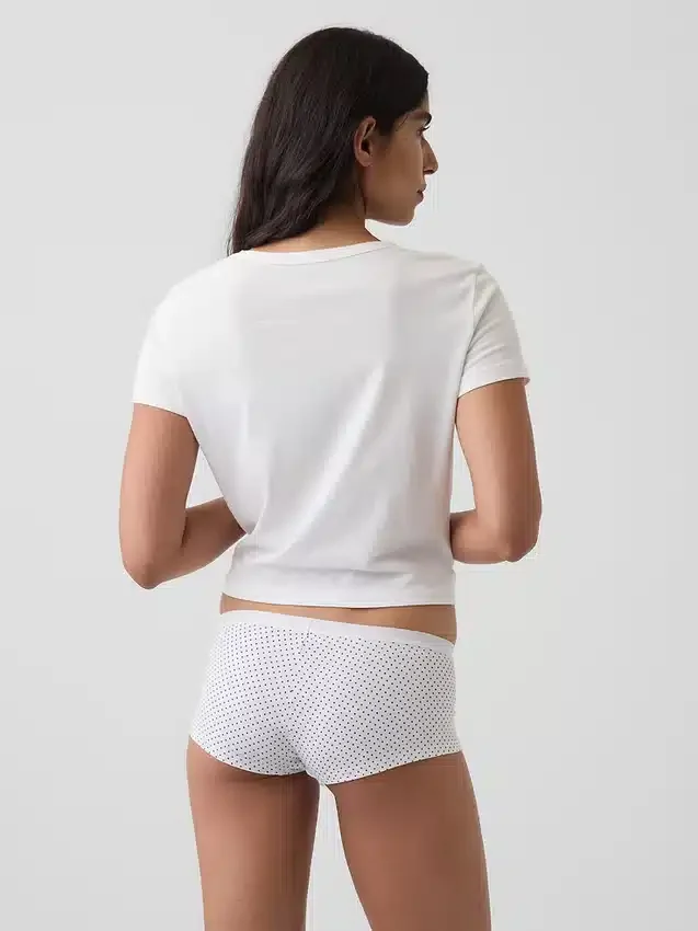 Braguitas cortas de algodón orgánico elástico supersuave