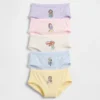 Braguitas de algodón elástico orgánico GAP × Disney para niños pequeños (paquete de 5)