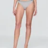 Braguitas de bikini de algodón orgánico elástico con logotipo