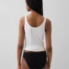 Braguitas de bikini de algodón orgánico elástico con logotipo