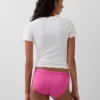 Braguitas de bikini de algodón orgánico elástico con logotipo
