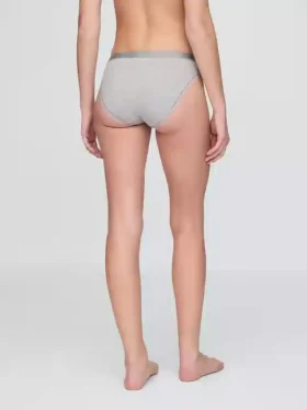 Braguitas de bikini de algodón orgánico elástico con logotipo