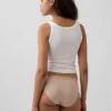 Braguitas de bikini de algodón orgánico elástico con logotipo