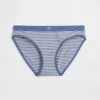Braguitas de bikini de algodón orgánico elástico con logotipo