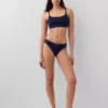 Braguitas de bikini de algodón orgánico elástico con logotipo