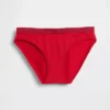 Braguitas de bikini de algodón orgánico elástico con logotipo
