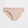 Braguitas de bikini de algodón orgánico elástico con logotipo