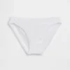 Braguitas de bikini de algodón orgánico elástico con ribete de encaje
