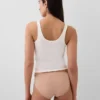 Braguitas de bikini de algodón orgánico elástico (paquete de 3)