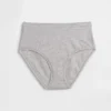 Braguitas de bikini de talle alto de algodón orgánico elástico