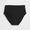 Braguitas de bikini de talle alto de algodón orgánico elástico
