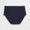 Braguitas de bikini de talle alto de algodón orgánico elástico