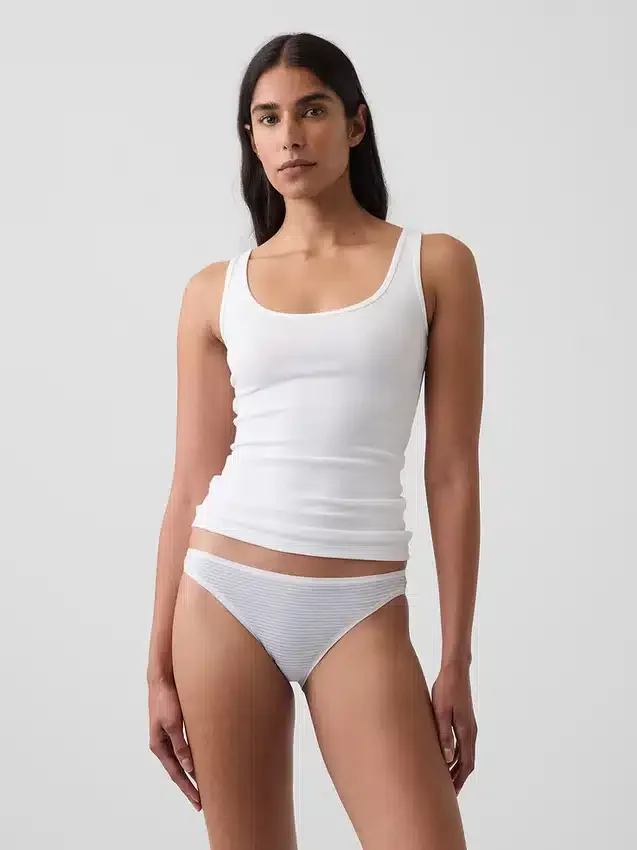 Braguitas tipo bikini de algodón orgánico elástico de máxima suavidad