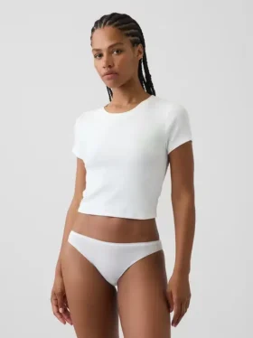 Braguitas tipo bikini de algodón orgánico elástico de máxima suavidad