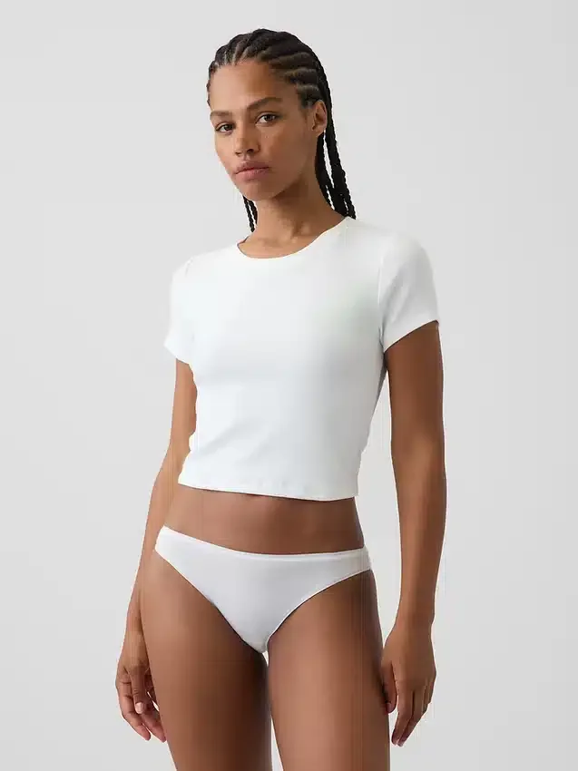 Braguitas tipo bikini de algodón orgánico elástico de máxima suavidad