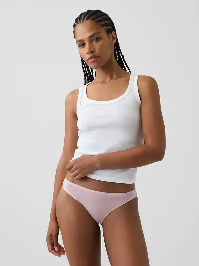 Braguitas tipo bikini de algodón orgánico elástico de máxima suavidad