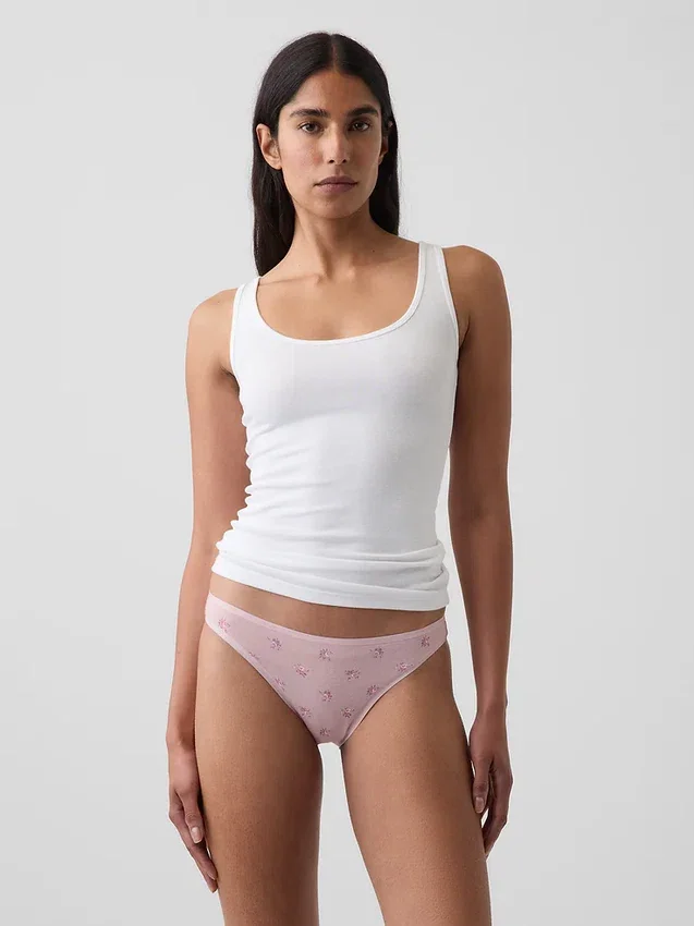 Braguitas tipo bikini de algodón orgánico elástico de máxima suavidad