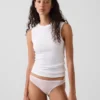 Braguitas tipo bikini de algodón orgánico elástico de máxima suavidad