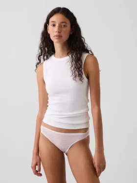 Braguitas tipo bikini de algodón orgánico elástico de máxima suavidad