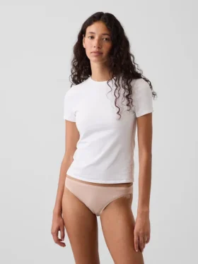 Braguitas tipo bikini de algodón orgánico elástico de máxima suavidad