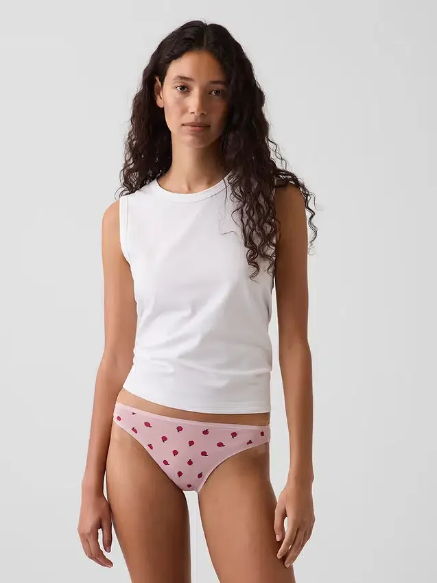 Braguitas tipo bikini de algodón orgánico elástico de máxima suavidad
