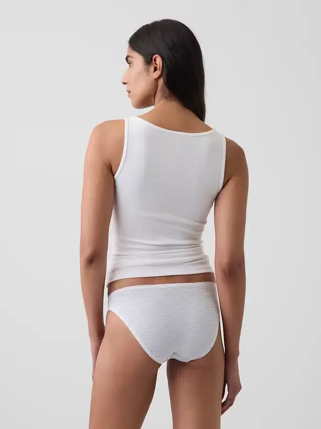 Braguitas tipo bikini de algodón orgánico elástico de máxima suavidad