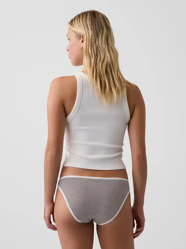Braguitas tipo bikini de algodón orgánico elástico de máxima suavidad