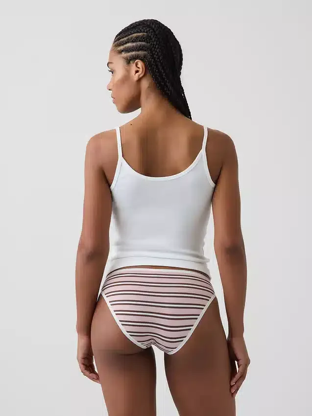Braguitas tipo bikini de algodón orgánico elástico de máxima suavidad
