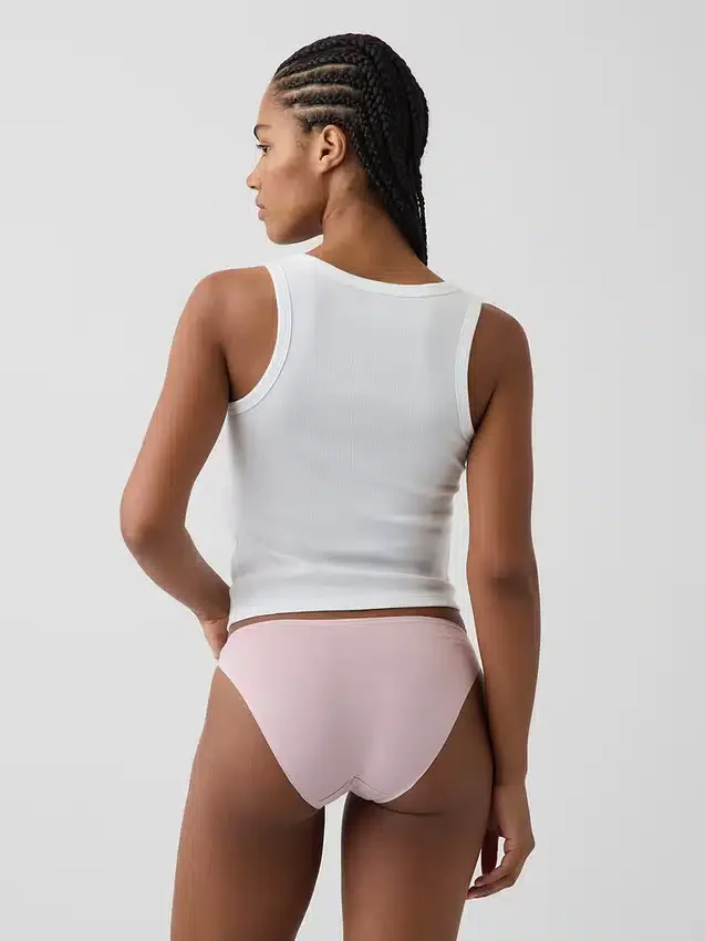 Braguitas tipo bikini de algodón orgánico elástico de máxima suavidad