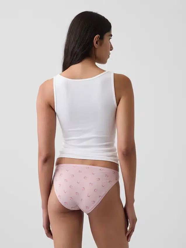 Braguitas tipo bikini de algodón orgánico elástico de máxima suavidad