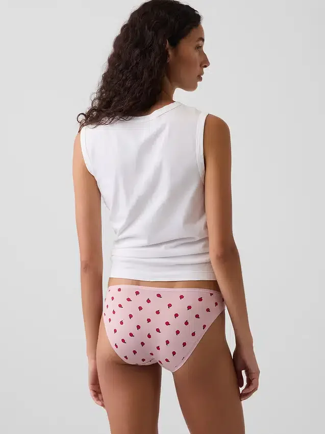 Braguitas tipo bikini de algodón orgánico elástico de máxima suavidad
