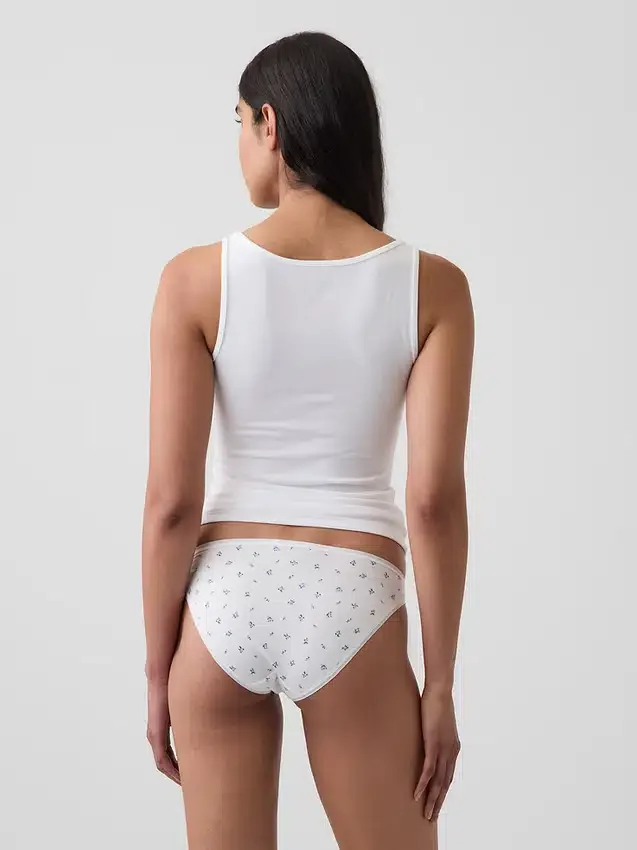 Braguitas tipo bikini de algodón orgánico elástico de máxima suavidad