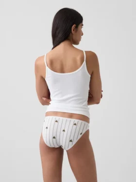 Braguitas tipo bikini de algodón orgánico elástico de máxima suavidad