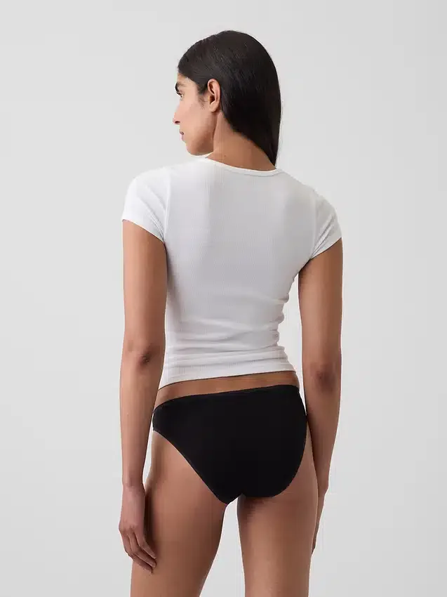 Braguitas tipo bikini de algodón orgánico elástico de máxima suavidad