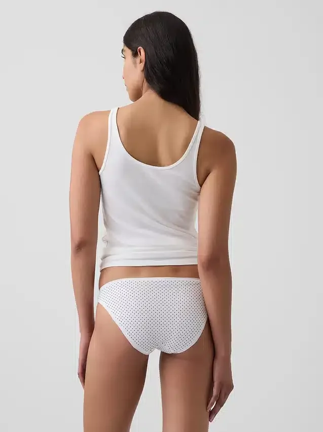 Braguitas tipo bikini de algodón orgánico elástico de máxima suavidad