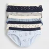 Braguitas tipo bikini de algodón orgánico elástico para niños (paquete de 5)