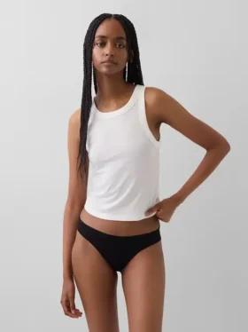 Braguitas tipo bikini invisibles de algodón orgánico elástico
