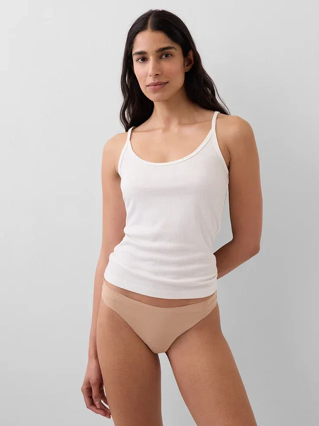 Braguitas tipo bikini invisibles de algodón orgánico elástico