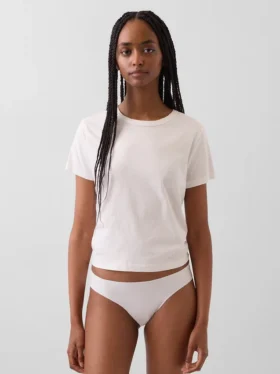Braguitas tipo bikini invisibles de algodón orgánico elástico