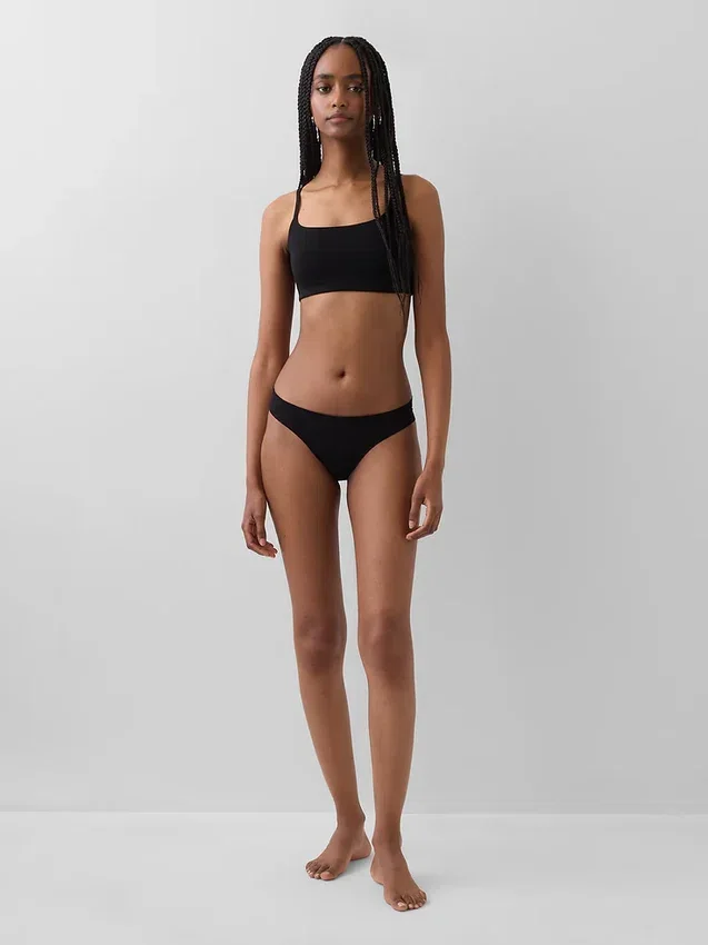 Braguitas tipo bikini invisibles de algodón orgánico elástico